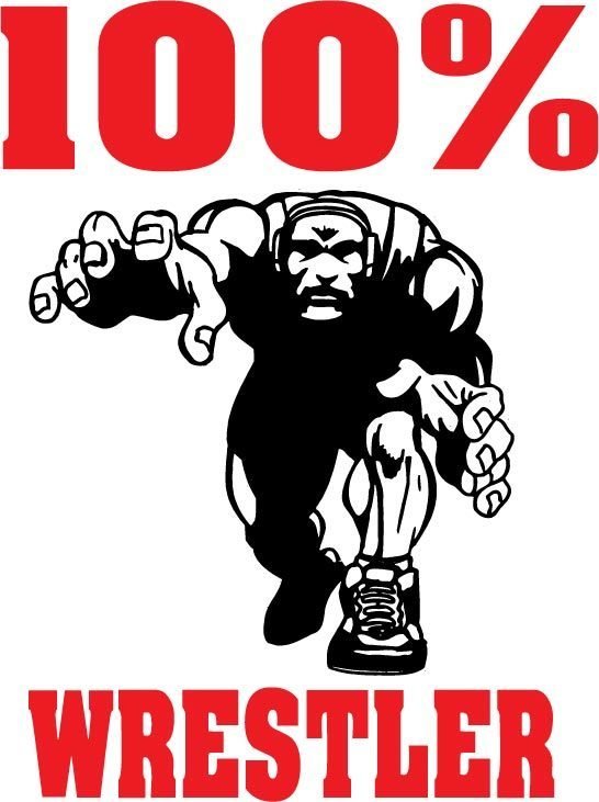 100% Wrestler Team Jones Wrestling T-shirt