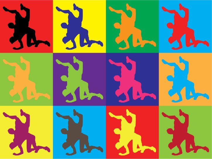Colorful Wrestling T-Shirt Team Jones Wrestling T-shirt