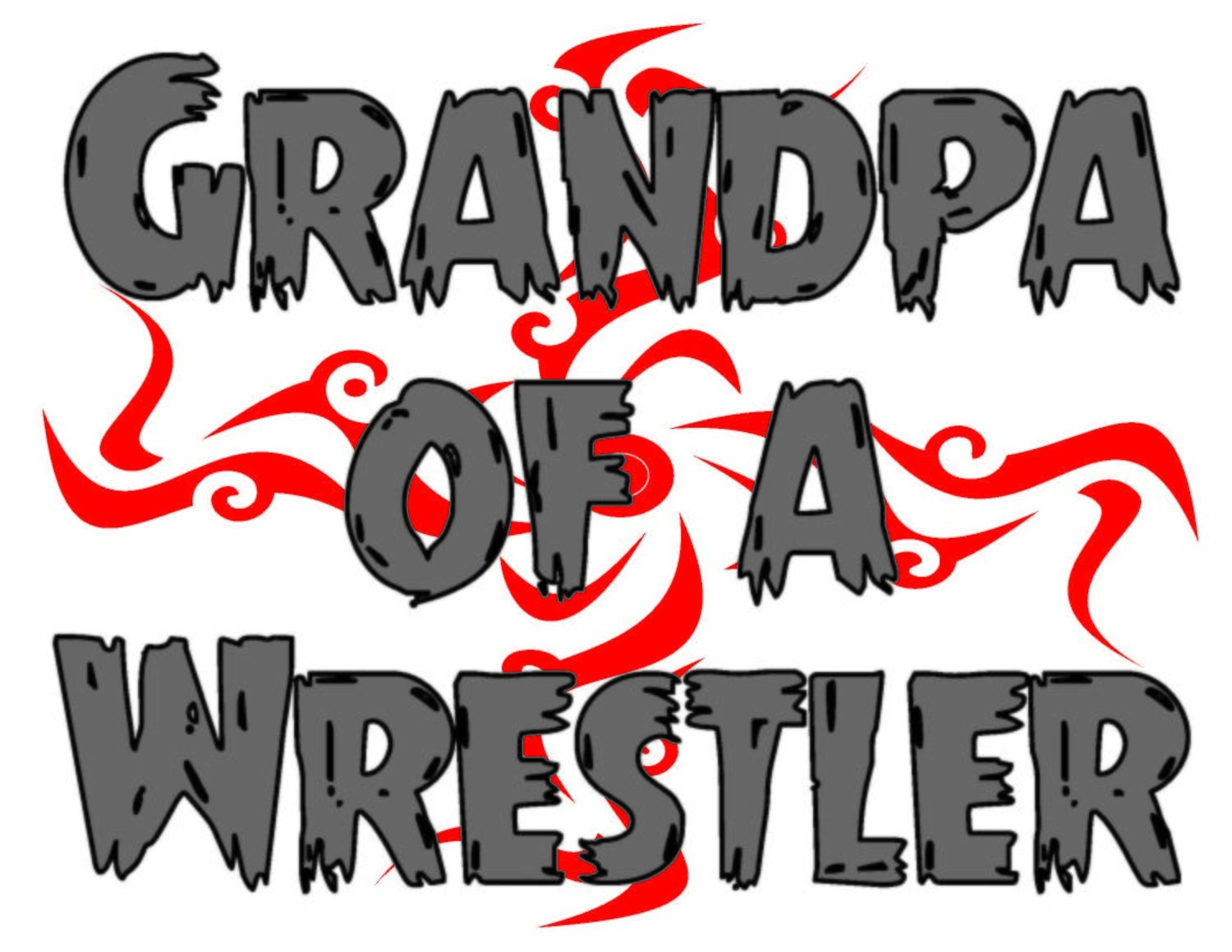 Grandpa Of A Wrestler Team Jones Wrestling T-Shirt