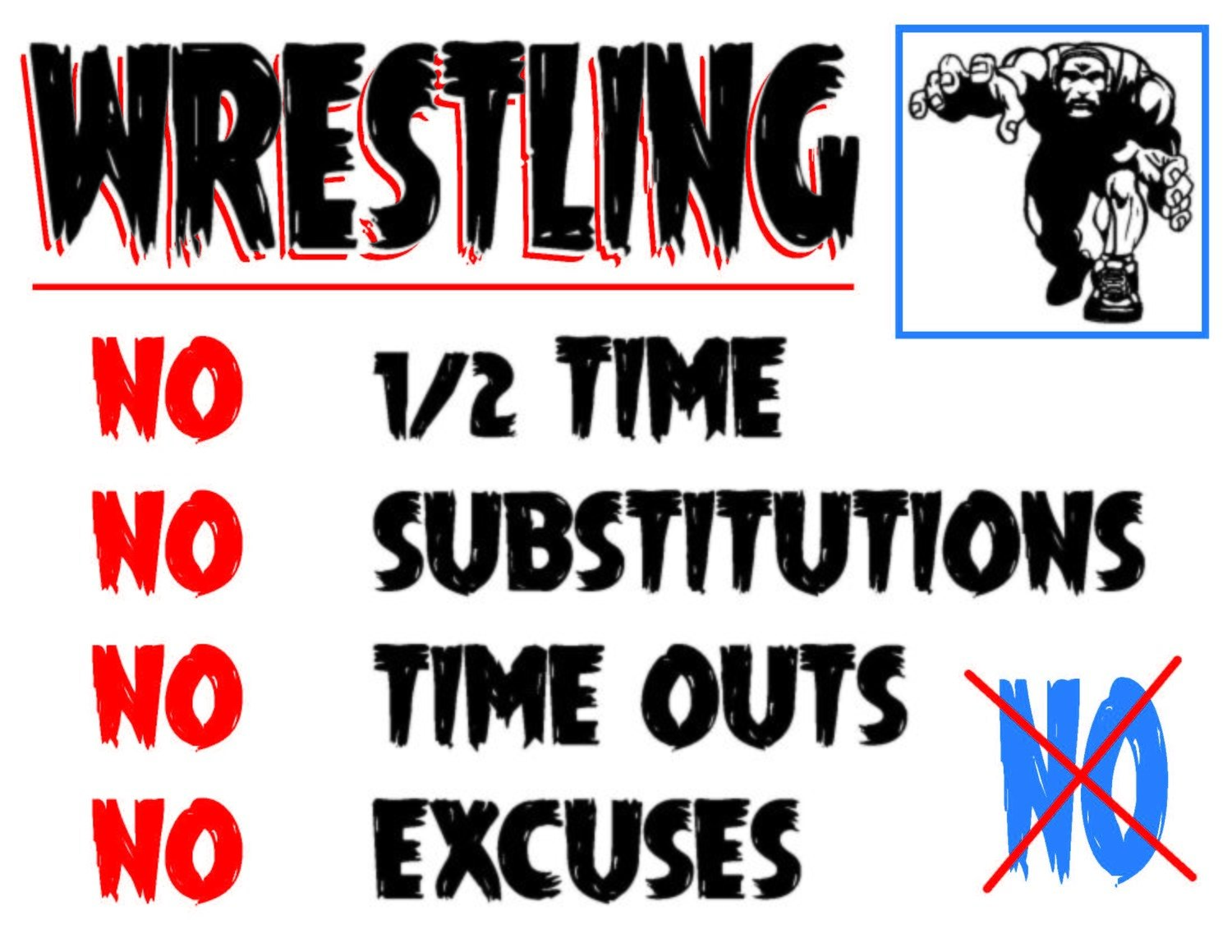 Wrestling No 1/2 Time Team Jones Wrestling T-Shirt
