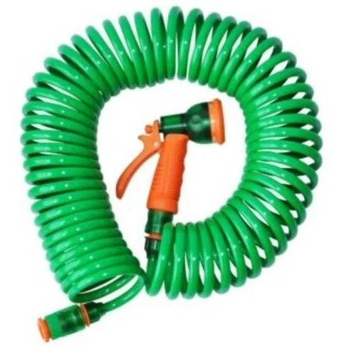 Manguera tubular enrollada