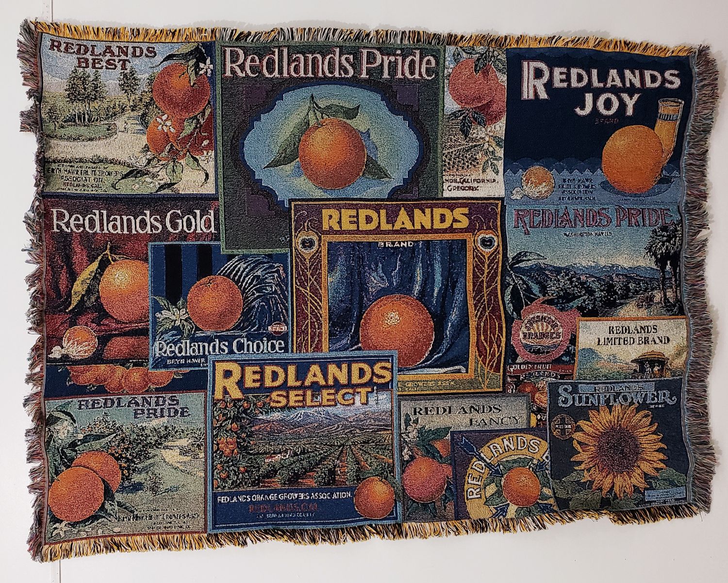 Redlands Crate Label Blanket