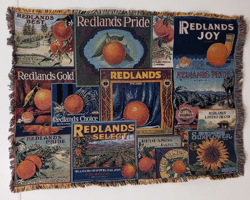 Redlands Crate Label Blanket