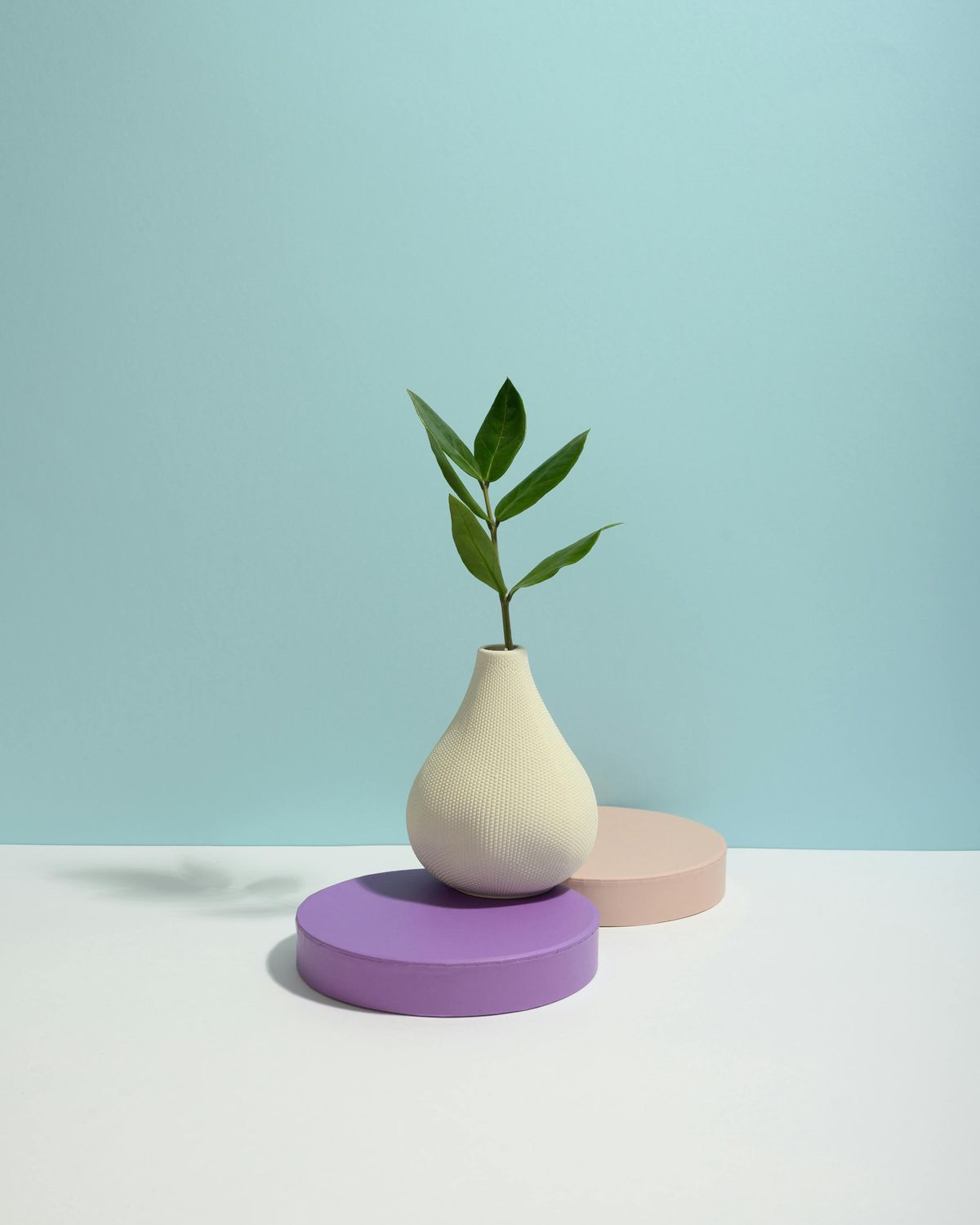 White ceramic vase