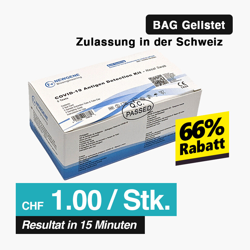 New Gene Covid-19 Antigen Selbsttest 5er Packung