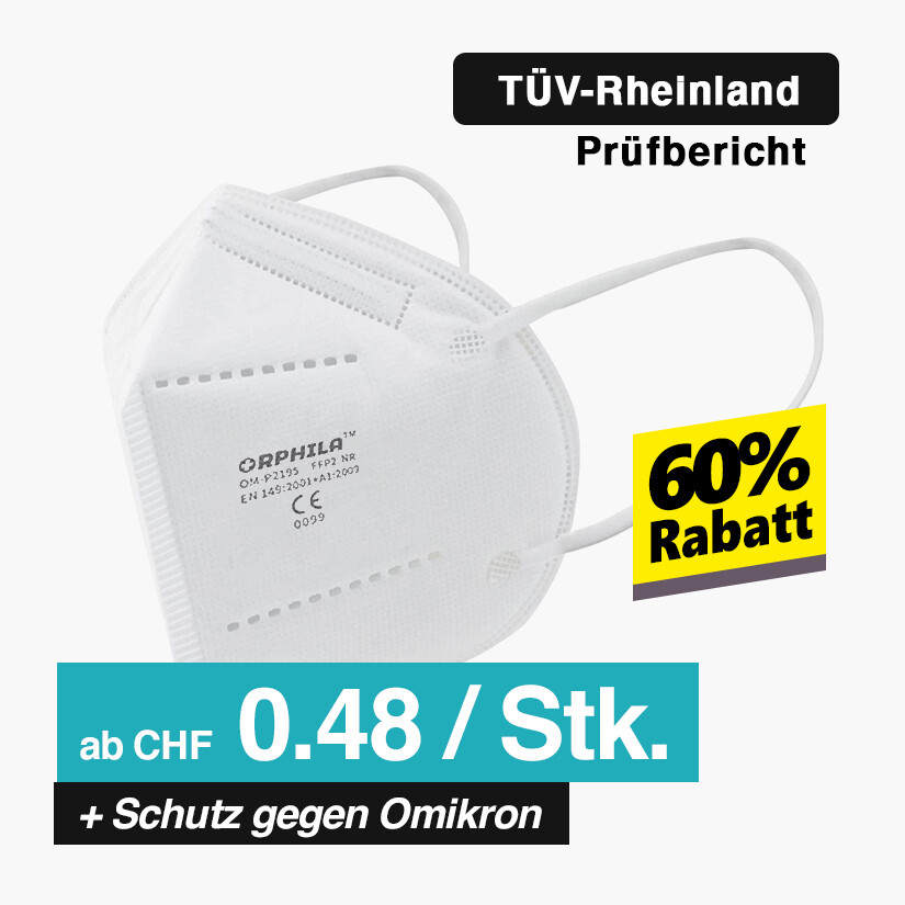 FFP2 Maske - Orphila Medical | 10er Packung