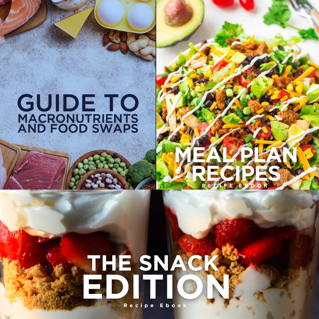 Nutrition Ebook Bundle - TMM Meal Plan Recipes, The Snack Edition &amp; Macro Food Swaps