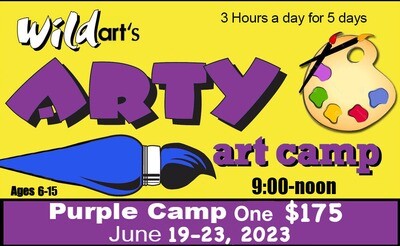 Purple Art Camp 1.  6/19