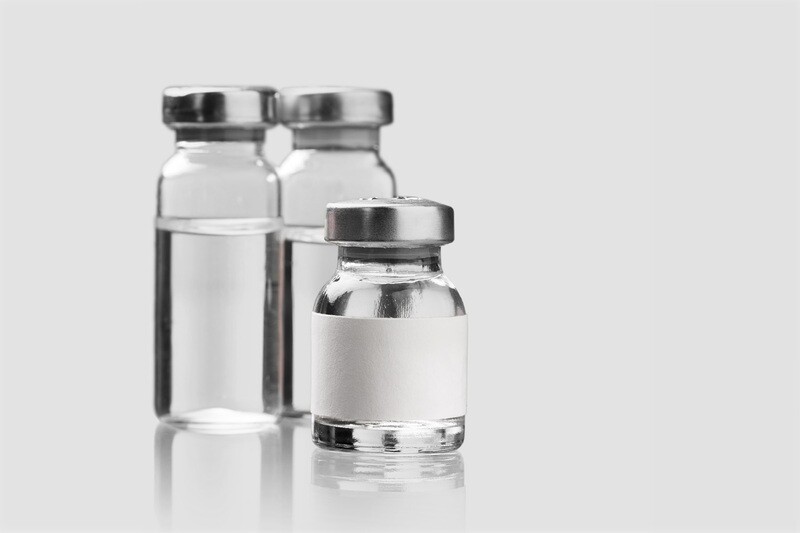 20 ml clear Headspace vial with standard to and flat bottom per 100