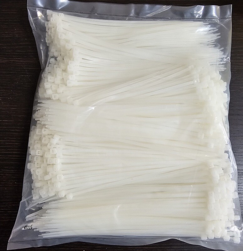 Natural Cable Ties, 8&quot;  1000/ bag