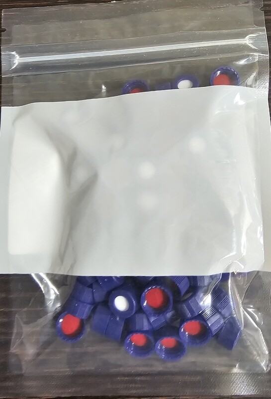 Screw Cap with silicone / PTFE septa, pre-slit for 2 ml vials per 100