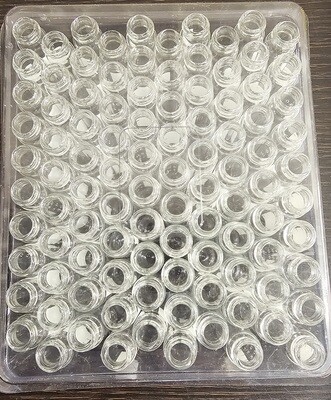 4 ml Screw vials, Clear Borosilicate glass per 100