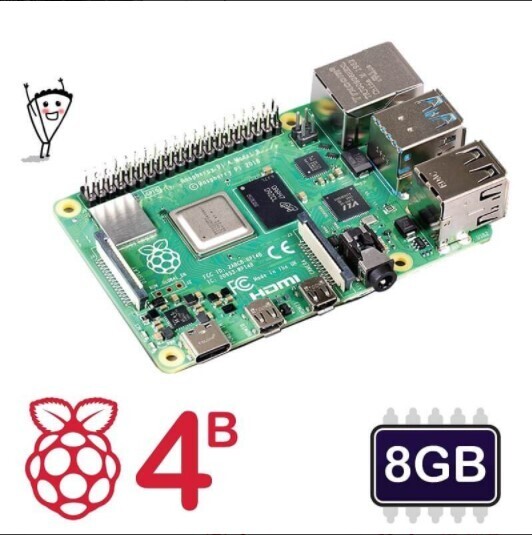 Raspberry Pi 4 Model B - 8GB Board