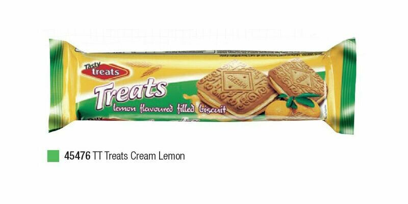 TASTY TREATS TREATS CREAMS LEMON  12 x 80 GR TRAY