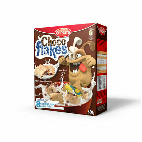 CUETARA CHOCO FLAKES 10X350GR  PER CASE