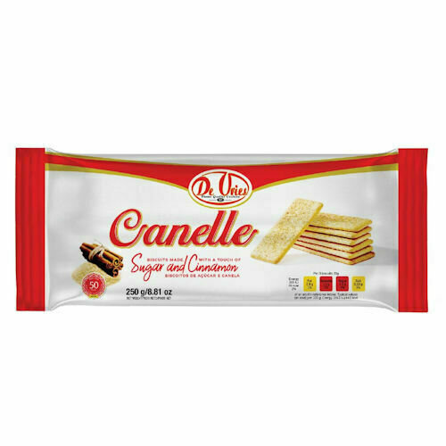 DE VRIES CANELLE BISCUITS 12 X 250 GR  CASE