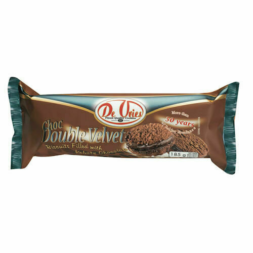 DE VRIES DOUBLE VELVET CHOCOLATE 185 GR  PACK