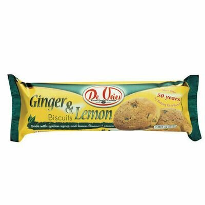 DE VRIES GINGER LEMON 12x180g  CASE