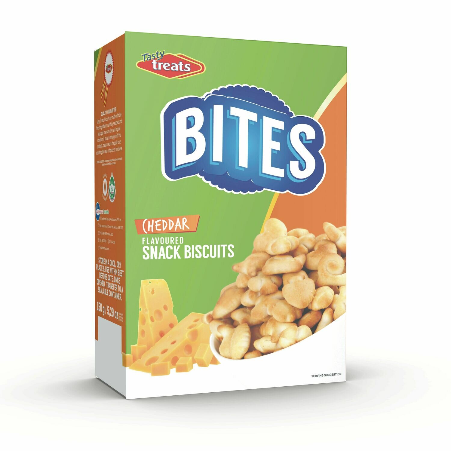 TASTY TREATS BITES CHEDDAR 150gr  PACK