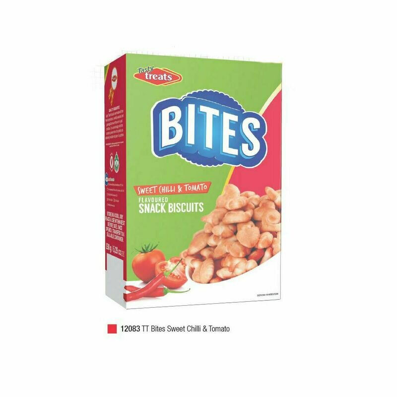 TASTY TREATS BITES SWEET CHILLI &amp; TOMATO  150GR PACK