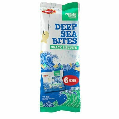 TASTY TREATS DEEP SEA BITES PICKLED ONION 6X30GR  PACK