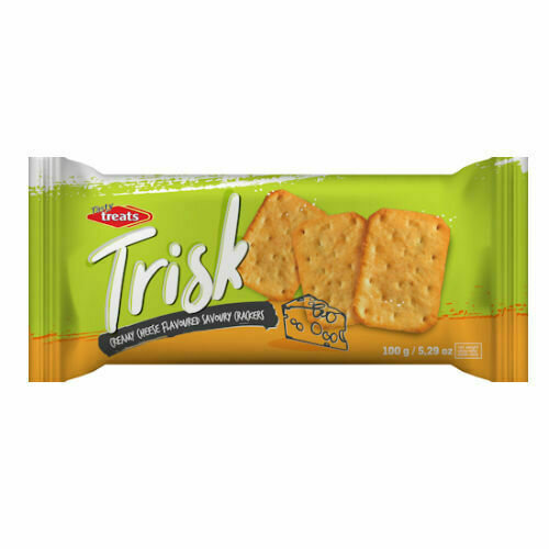 TASTY TREATS TRISK CRACKERS CHEDDAR 20X 100 G  CASE