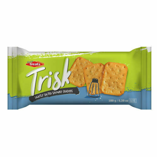 TASTY TREATS TRISK CRACKERS LIGHTLY SALTED  20X 100G  CASE