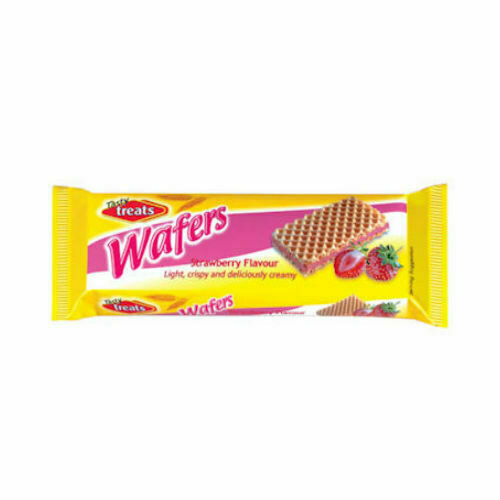 TASTY TREATS WAFER STRAWBERRY 100 GR  PACK