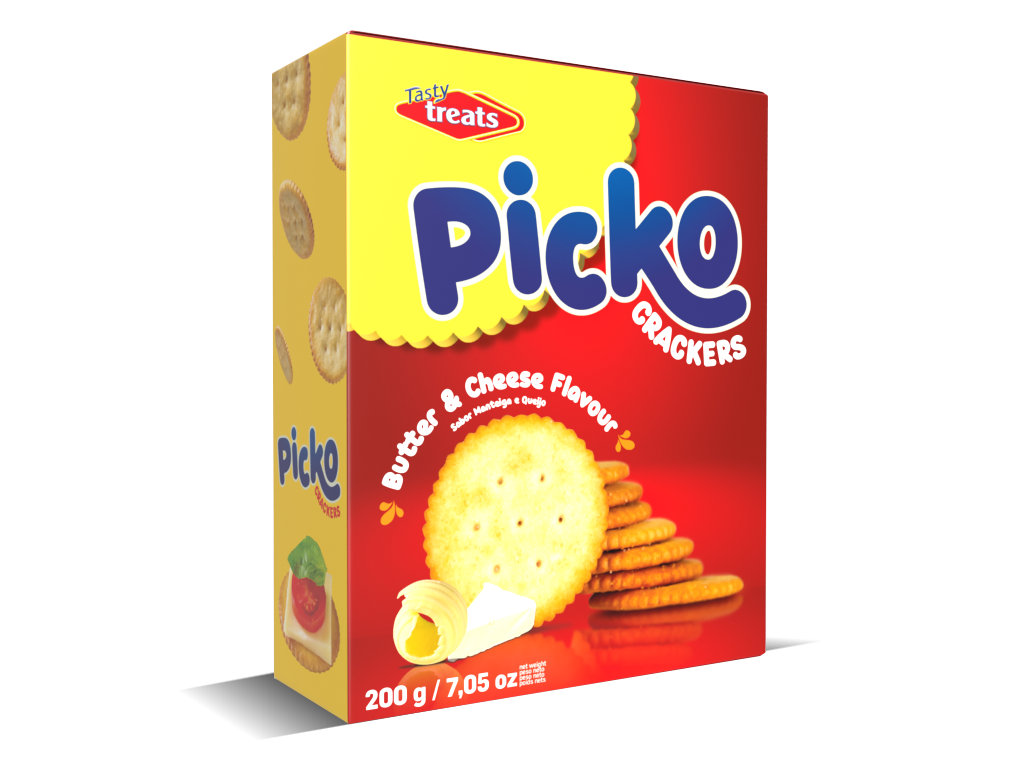 TASTY TREATS PICKO  BUTTER CHEESE  200 GR PER PACK