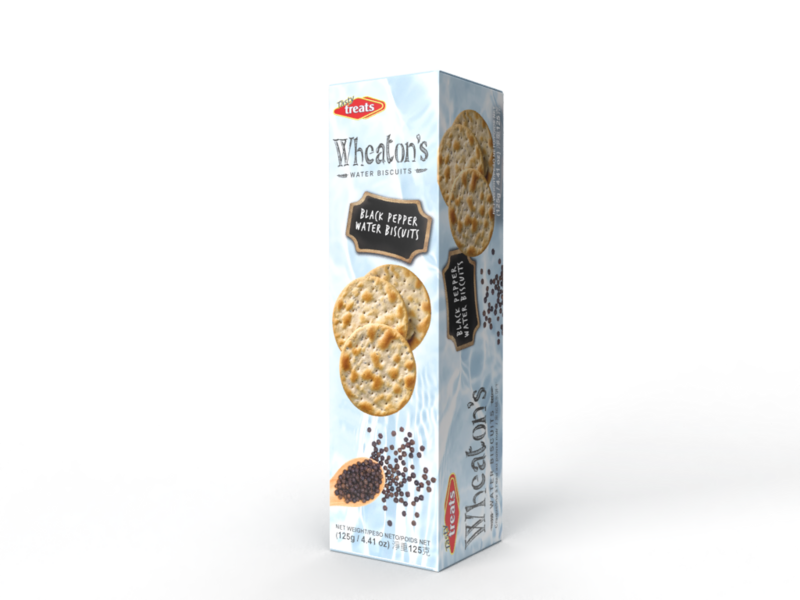 TT WHEATONS WATER BISCUITS BLACK PEPPER 12 X 125 GR