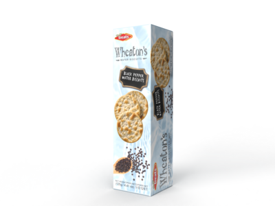 TT WHEATONS WATER BISCUITS BLACK PEPPER 12 X 125 GR