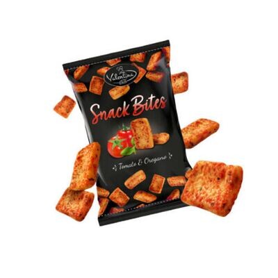 VALENTINA SNACK BITES OF TOMATO  AND OREGANO (80 GR) PER PACK