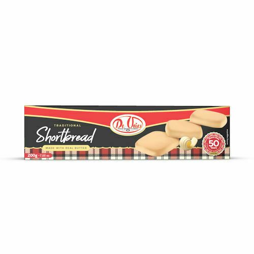 DE VRIES SHORTBREAD 12x200G  CASE