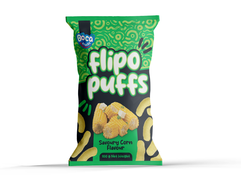 BOCA FLIPO SAVOURY CORN 20X 100GR PER CASE