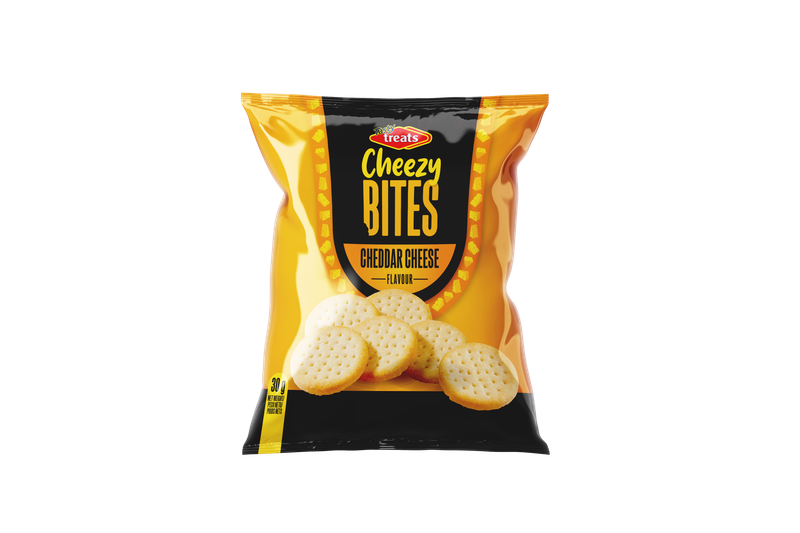 TASTY TREATS CHEEZY BITES CHEDDAR 30gr  PACK