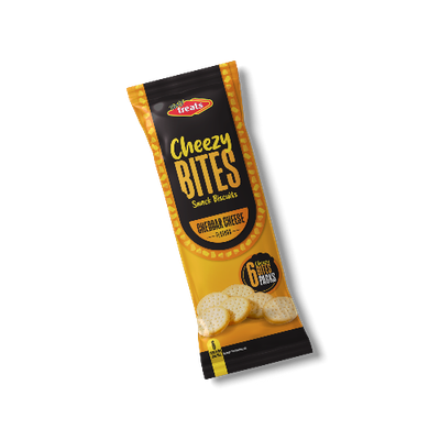 TASTY TREATS  CHEZZY BITES  6 PACK CHEDDAR 16x6x30gr  CASE