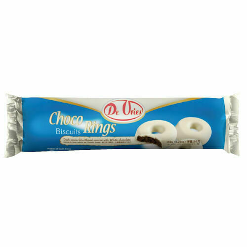 De Vries  Choco Rings White Chocolate 150 gr   Packet