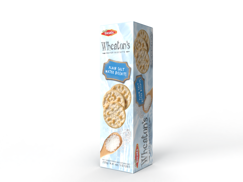 TT WHEATONS WATER BISCUITS SALTED 12 X 125 GR