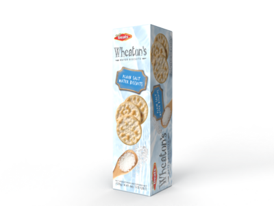 TT WHEATONS WATER BISCUITS SALTED 12 X 125 GR