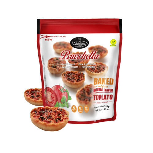 VALENTINA T.BREAD WITH TOMATO OREGANO  (12 X 150 GR) PER CASE