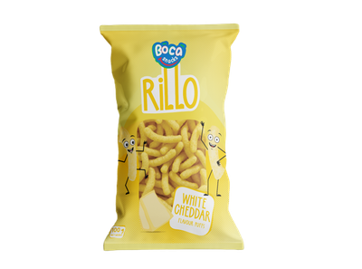 BOCA RILLO WHITE CHEDDAR 100 G PER PACK