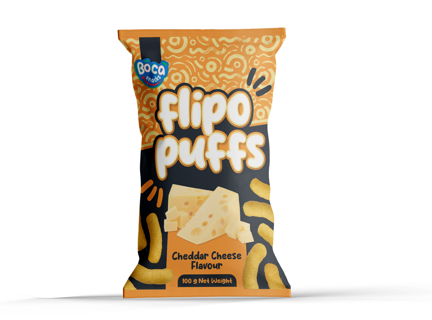 BOCA FLIPO CHEDDAR CHEESE 20 X100GR  PER CASE