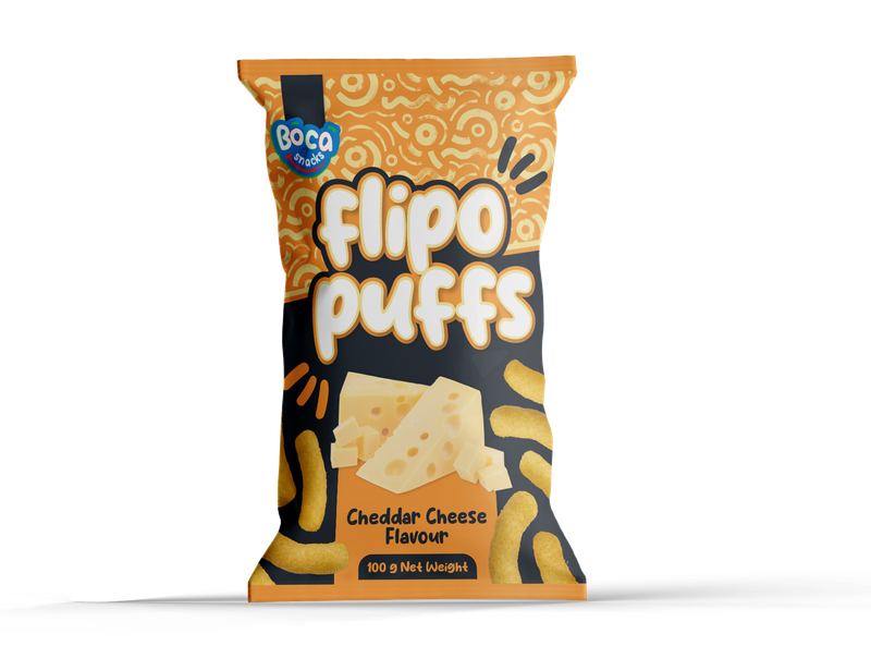 BOCA FLIPO CHEDDAR CHEESE 100GR  PER PACK
