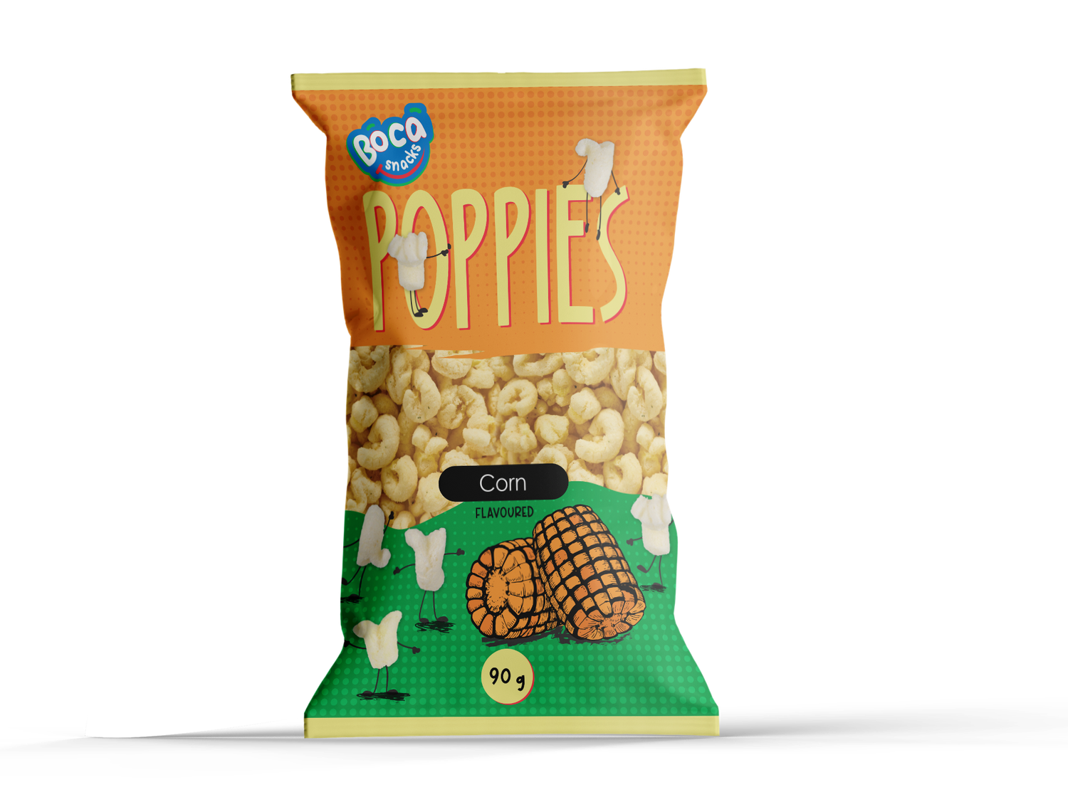 BOCA POPPIES CORN  20 X100GR  PER CASE