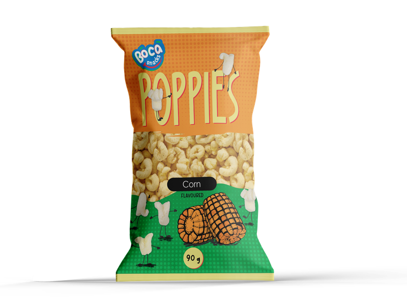 BOCA POPPIES CORN  20 X100GR  PER CASE