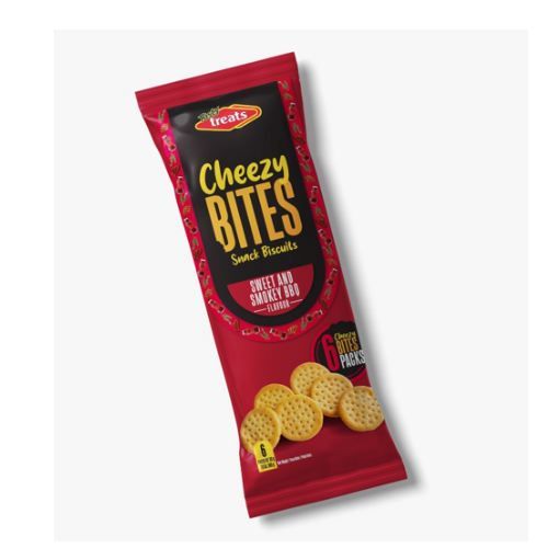 TASTY TREATS  CHEZZY BITES  6 PACK SMOKY BBQ 16x6x30g  CASE