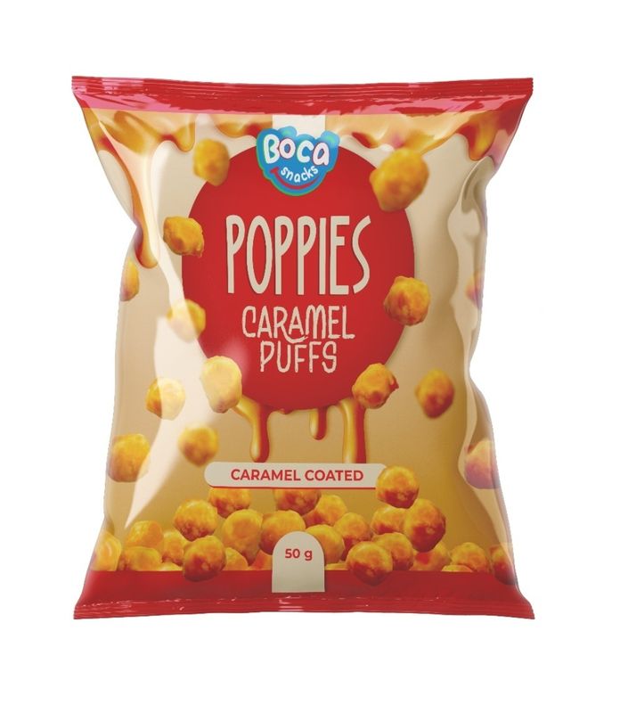 BOCA POPPIES CARAMEL 50 GR PER PACK