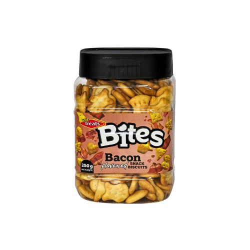 TASTY TREATS BITES BACON TUB 250GR  PACK