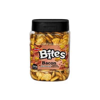 TASTY TREATS BITES BACON TUB 250GR  PACK