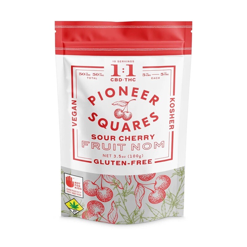 100mgCBD SOUR CHERRY 10-Pack RATIO 1:1 5mgCBD 5mgTHC = 10mg per serving (Case = 20)